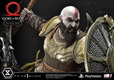 Kratos & Atreus (The Valkyrie Armor Set Edition) God of War – Prime1Studio – ActionFigure Brasil