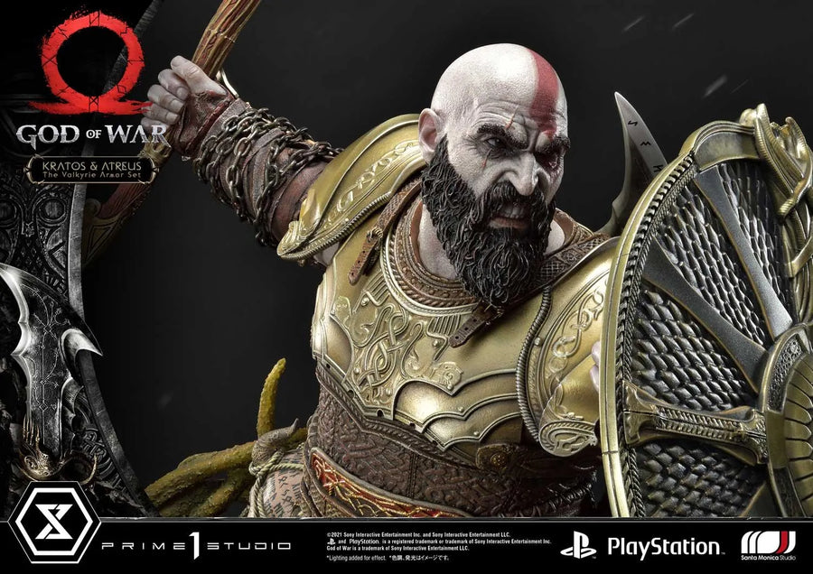 Kratos & Atreus (The Valkyrie Armor Set Edition) God of War – Prime1Studio – ActionFigure Brasil