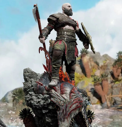 Kratos - LIMITED EDITION: TBD (Standard Version) – Prime 1 Studio – ActionFigure Brasil — com base expositora