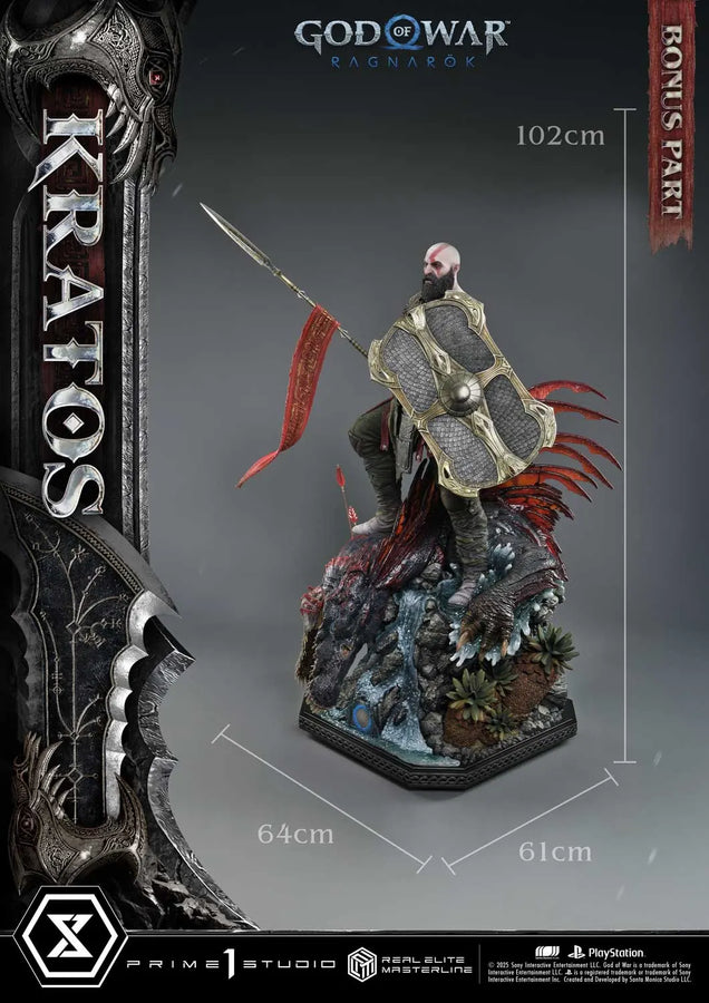 Kratos (Ultimate Bonus Version) God of War: Ragnarok – Prime1Studio – ActionFigure Brasil