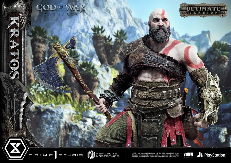 Kratos (Ultimate Bonus Version) God of War: Ragnarok – Prime1Studio – ActionFigure Brasil