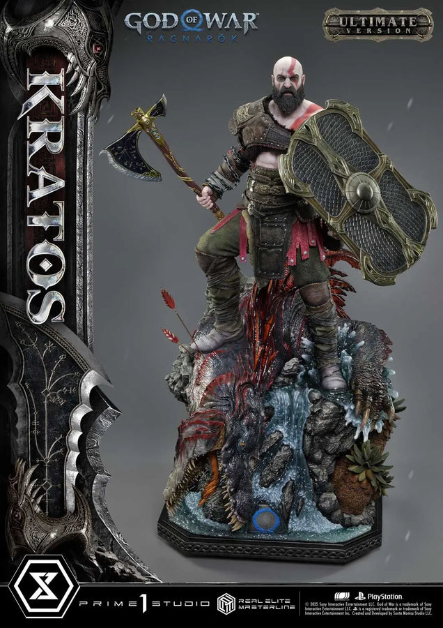 Kratos (Ultimate Bonus Version) God of War: Ragnarok – Prime1Studio – ActionFigure Brasil