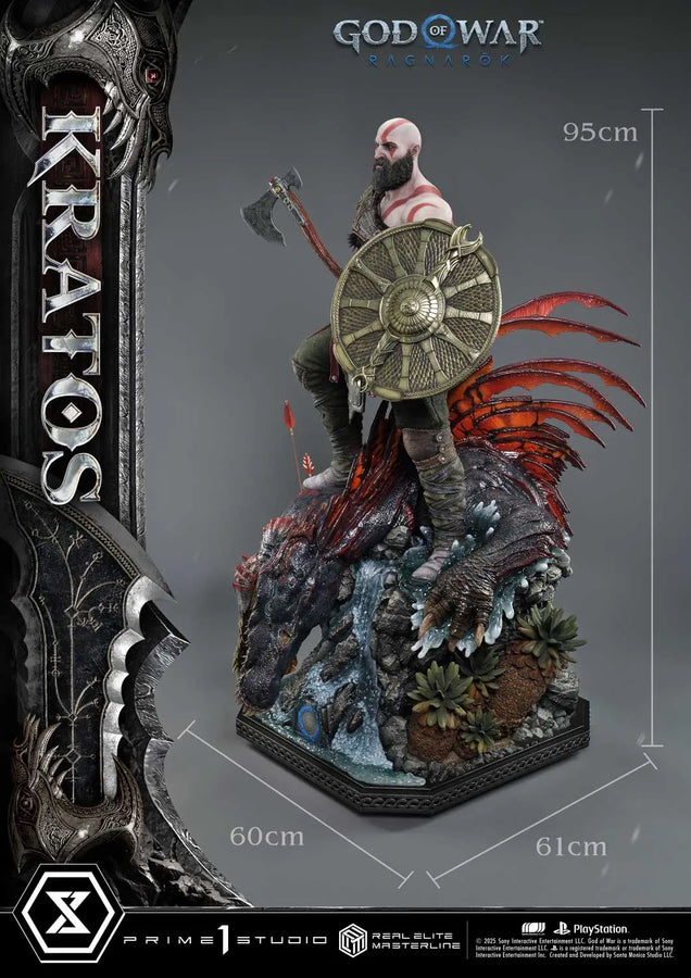 Kratos (Ultimate Bonus Version) God of War: Ragnarok – Prime1Studio – ActionFigure Brasil