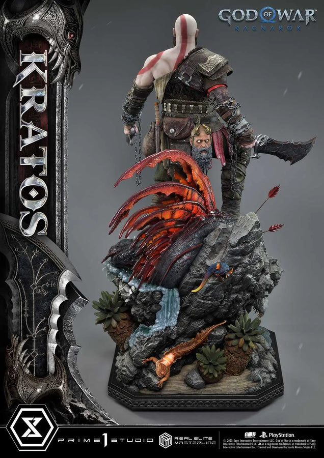 Kratos (Ultimate Bonus Version) God of War: Ragnarok – Prime1Studio – ActionFigure Brasil