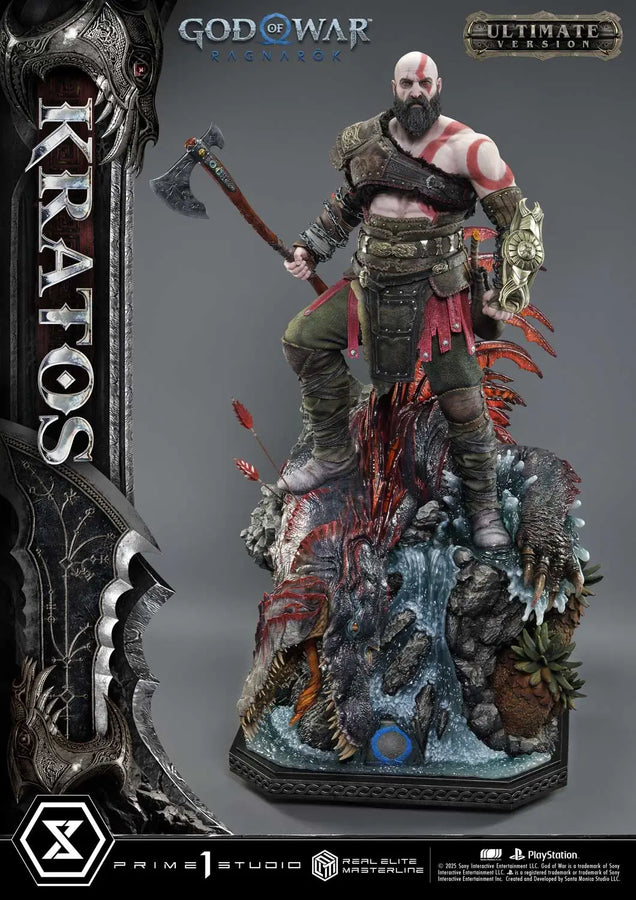 Kratos (Ultimate Bonus Version) God of War: Ragnarok – Prime1Studio – ActionFigure Brasil