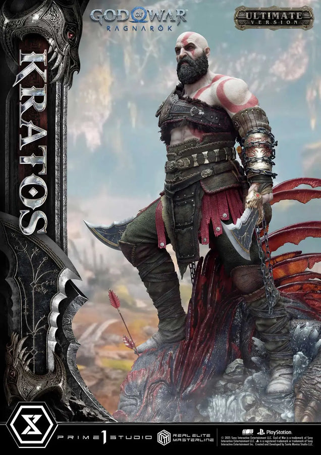 Kratos (Ultimate Bonus Version) God of War: Ragnarok – Prime1Studio – ActionFigure Brasil