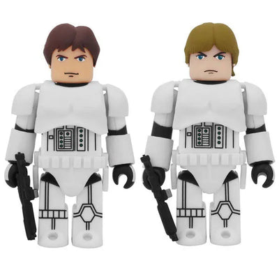 Kubrick No.275 Storm Trooper Luke Skywalker Ver. and Han Solo Ver. 2 Packㅤ – Medicom Toy – ActionFigureBrasil