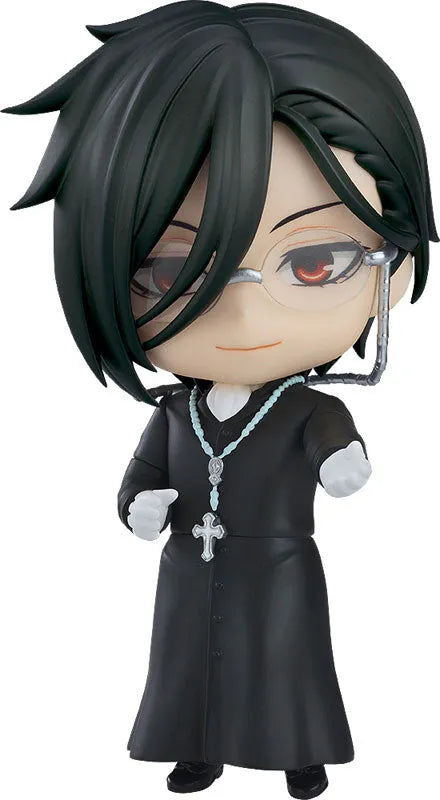 Kuroshitsuji ~Kishuku Gakkou-hen~ - Sebastian Michaelis - Nendoroid #2670 - Sapphire Owl Ver. (Good Smile Company, Orange Rouge)ㅤ – Orange Rouge – ActionFigureBrasil
