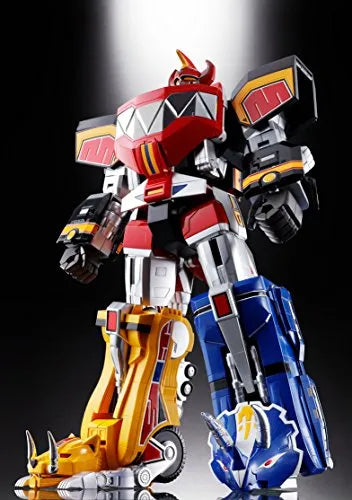 Kyouryuu Sentai Zyuranger - Daizyujin - Shugojuu Pteranodon - Shugojuu SaberTiger - Shugojuu Triceratops - Shugojuu Tyrannosaurus - Shugojuu ZyuMammoth - Soul of Chogokin GX-72 (Bandai)ㅤ – Bandai – ActionFigureBrasil
