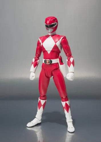 Kyouryuu Sentai Zyuranger - Mighty Morphin Power Rangers - Red Ranger - Tyrannoranger - S.H.Figuarts (Bandai)ㅤ – Bandai – ActionFigureBrasil — ângulo diferente