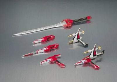 Kyouryuu Sentai Zyuranger - Mighty Morphin Power Rangers - Red Ranger - Tyrannoranger - S.H.Figuarts (Bandai)ㅤ – Bandai – ActionFigureBrasil — ângulo diferente