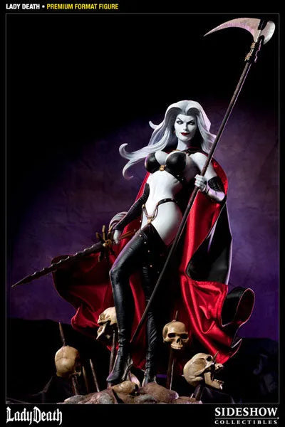 Lady Death 1/4 Scale Premium Figure - Lady Deathㅤ – Sideshow Collectibles – ActionFigureBrasil