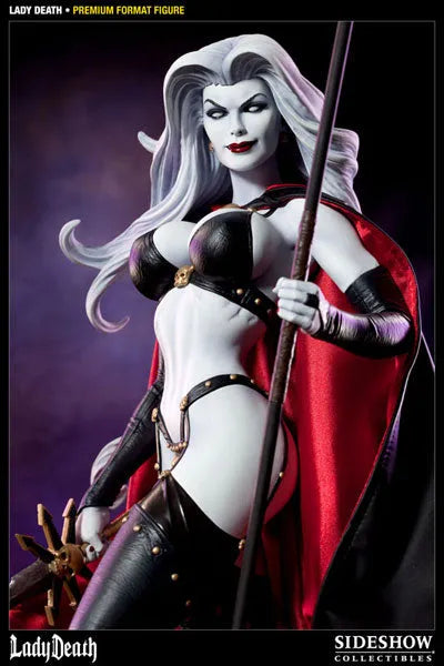 Lady Death 1/4 Scale Premium Figure - Lady Deathㅤ – Sideshow Collectibles – ActionFigureBrasil