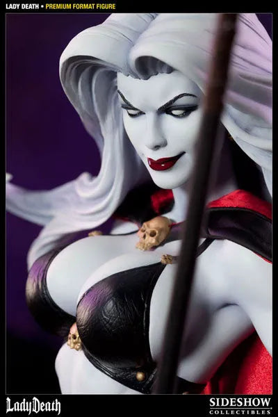 Lady Death 1/4 Scale Premium Figure - Lady Deathㅤ – Sideshow Collectibles – ActionFigureBrasil — ambientada