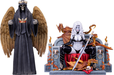 Lady Death Deluxe Version - LIMITED EDITION: 400 (Deluxe Version) – PCS – ActionFigure Brasil — ambientada