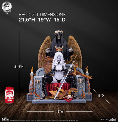 Lady Death Deluxe Version - LIMITED EDITION: 400 (Deluxe Version) – PCS – ActionFigure Brasil — ângulo diferente