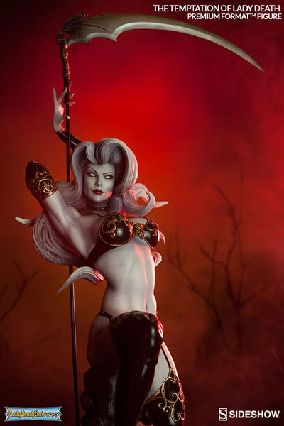 Lady Death - Premium Format Figure: Lady Death (Temptation Ver.)ㅤ – Sideshow Collectibles – ActionFigureBrasil — detalhe do produto