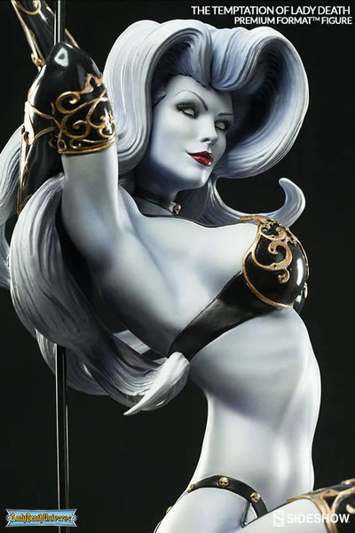 Lady Death - Premium Format Figure: Lady Death (Temptation Ver.)ㅤ – Sideshow Collectibles – ActionFigureBrasil — ângulo diferente