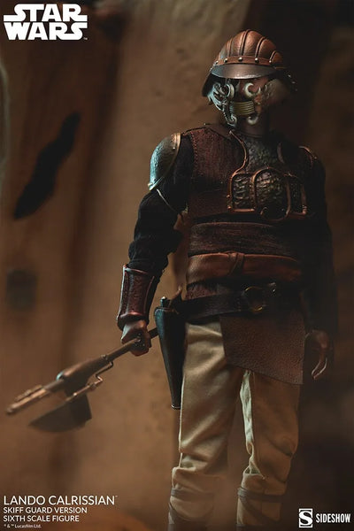Lando Calrissian (Skiff Guard Version) – Sideshow Collectibles – ActionFigure Brasil — ambientada