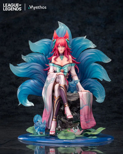 League of Legends - Ahri - 1/7 - Spirit Blossom (Myethos)ㅤ – Myethos – ActionFigureBrasil — com base expositora