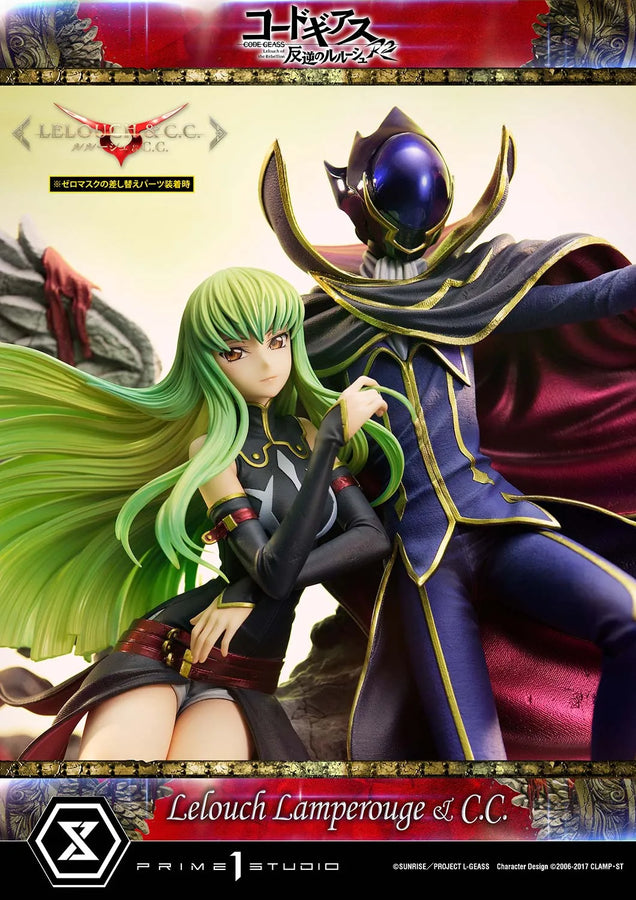 Lelouch Lamperouge & C.C. (Lelouch Lamperouge & C.C.Bonus Version) CODE GEASS Lelouch of the Rebellion R2 – Prime1Studio – ActionFigure Brasil