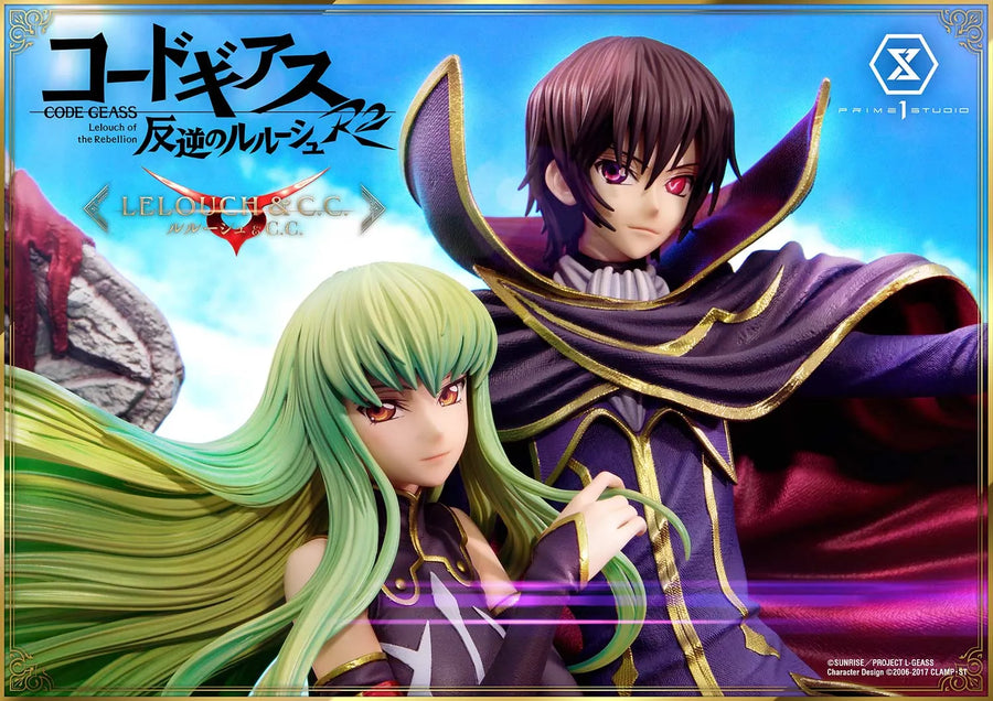 Lelouch Lamperouge & C.C. (Lelouch Lamperouge & C.C.Bonus Version) CODE GEASS Lelouch of the Rebellion R2 – Prime1Studio – ActionFigure Brasil