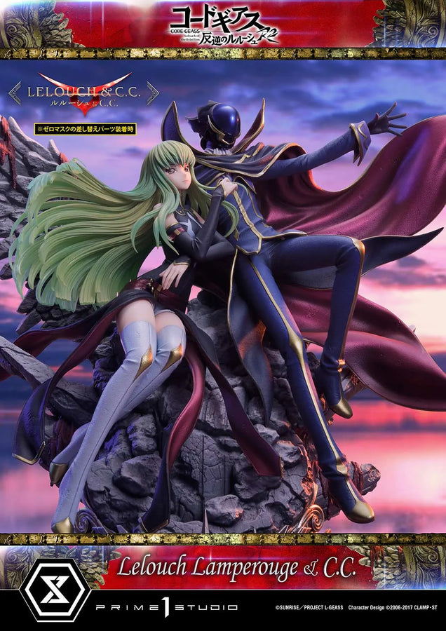 Lelouch Lamperouge & C.C. (Lelouch Lamperouge & C.C.Bonus Version) CODE GEASS Lelouch of the Rebellion R2 – Prime1Studio – ActionFigure Brasil