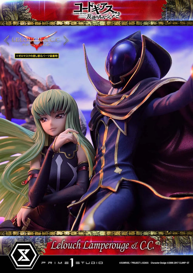 Lelouch Lamperouge & C.C. (Lelouch Lamperouge & C.C.Bonus Version) CODE GEASS Lelouch of the Rebellion R2 – Prime1Studio – ActionFigure Brasil