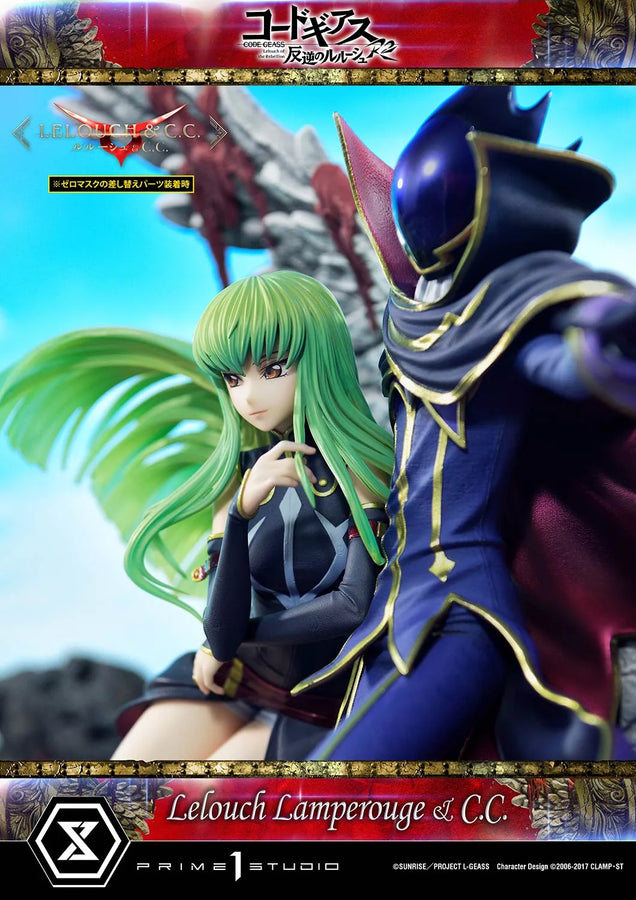 Lelouch Lamperouge & C.C. (Lelouch Lamperouge & C.C.Bonus Version) CODE GEASS Lelouch of the Rebellion R2 – Prime1Studio – ActionFigure Brasil