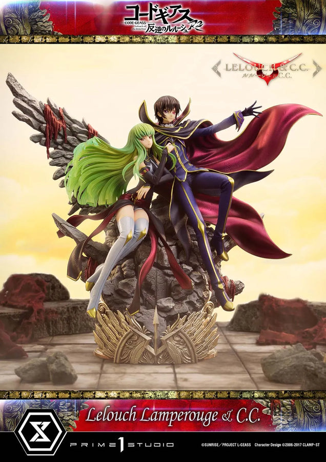 Lelouch Lamperouge & C.C. (Lelouch Lamperouge & C.C.Bonus Version) CODE GEASS Lelouch of the Rebellion R2 – Prime1Studio – ActionFigure Brasil