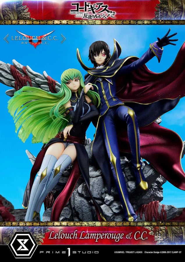 Lelouch Lamperouge & C.C. (Lelouch Lamperouge & C.C.Bonus Version) CODE GEASS Lelouch of the Rebellion R2 – Prime1Studio – ActionFigure Brasil