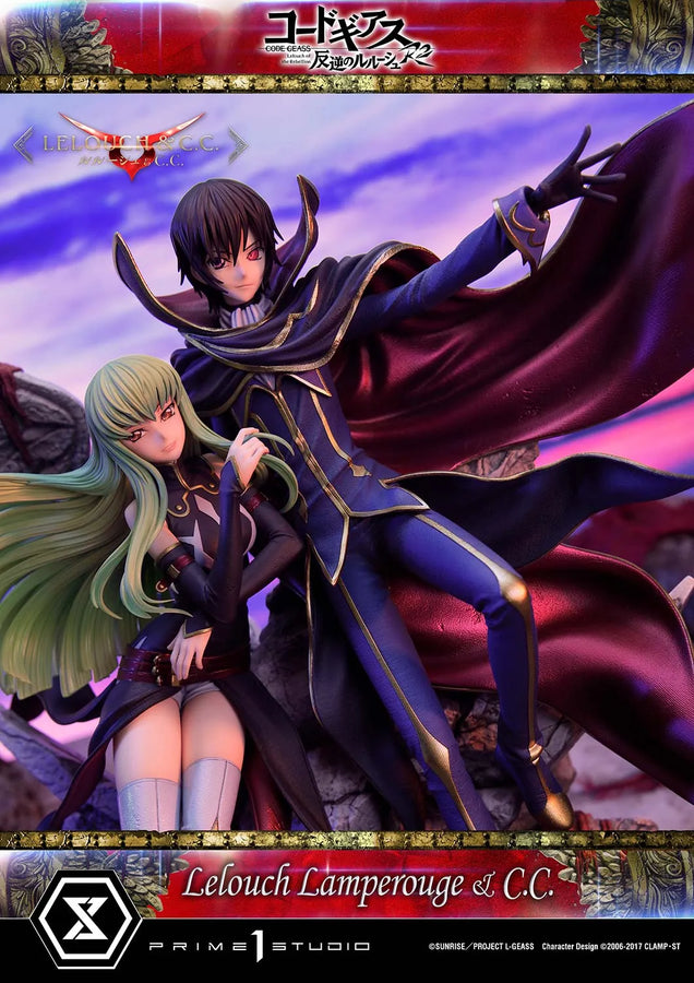 Lelouch Lamperouge & C.C. (Lelouch Lamperouge & C.C.Bonus Version) CODE GEASS Lelouch of the Rebellion R2 – Prime1Studio – ActionFigure Brasil