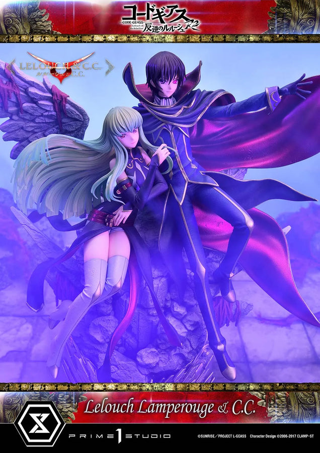 Lelouch Lamperouge & C.C. (Lelouch Lamperouge & C.C.Bonus Version) CODE GEASS Lelouch of the Rebellion R2 – Prime1Studio – ActionFigure Brasil