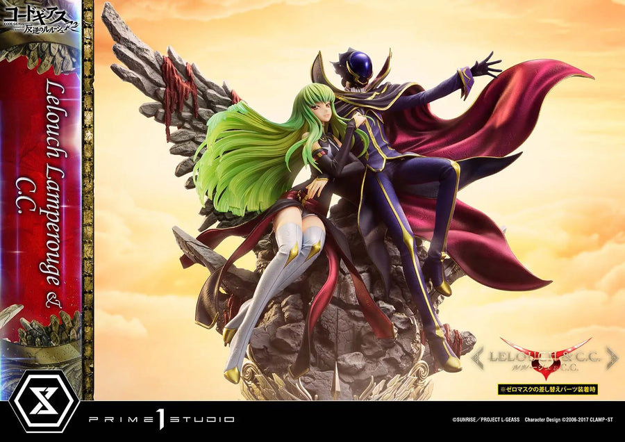Lelouch Lamperouge & C.C. (Lelouch Lamperouge & C.C.Bonus Version) CODE GEASS Lelouch of the Rebellion R2 – Prime1Studio – ActionFigure Brasil