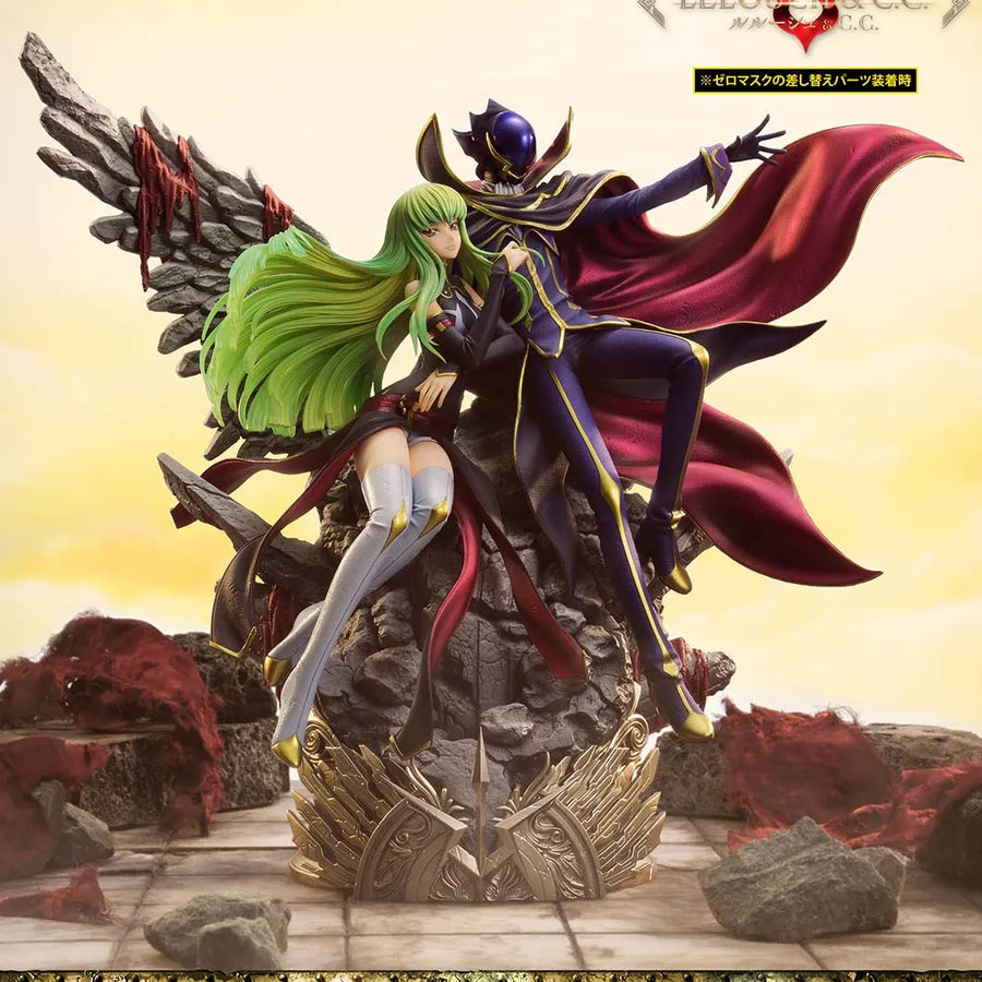 Lelouch Lamperouge & C.C. (Lelouch Lamperouge & C.C.Regular Version) CODE GEASS Lelouch of the Rebellion R2 – Prime1Studio – ActionFigure Brasil