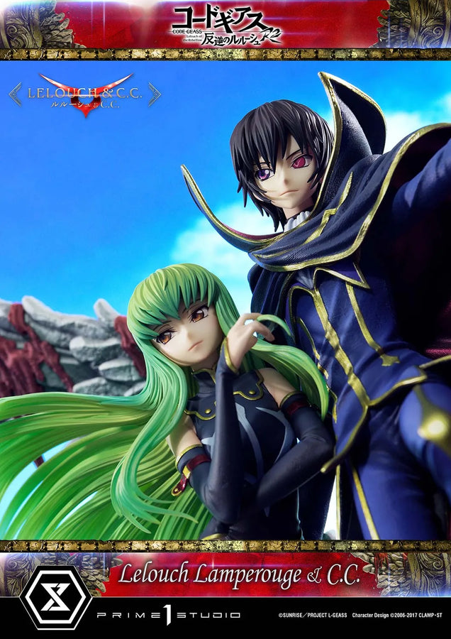Lelouch Lamperouge & C.C. (Lelouch Lamperouge & C.C.Regular Version) CODE GEASS Lelouch of the Rebellion R2 – Prime1Studio – ActionFigure Brasil