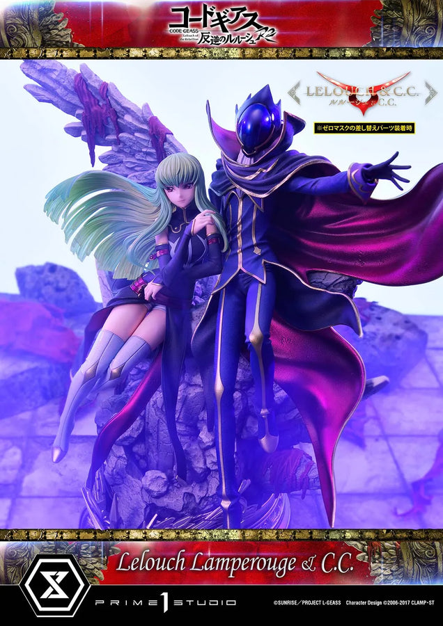 Lelouch Lamperouge & C.C. (Lelouch Lamperouge & C.C.Regular Version) CODE GEASS Lelouch of the Rebellion R2 – Prime1Studio – ActionFigure Brasil