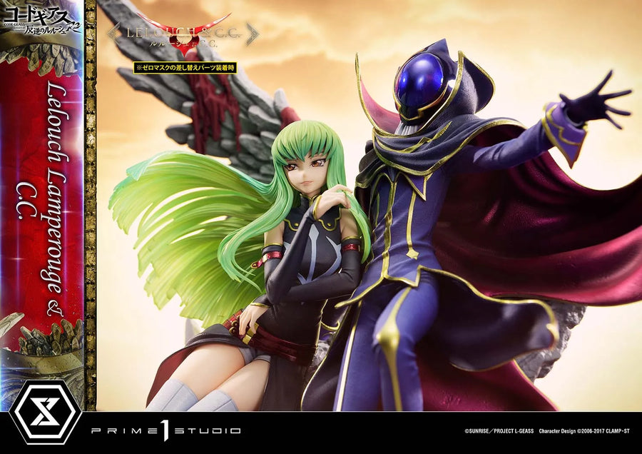 Lelouch Lamperouge & C.C. (Lelouch Lamperouge & C.C.Regular Version) CODE GEASS Lelouch of the Rebellion R2 – Prime1Studio – ActionFigure Brasil
