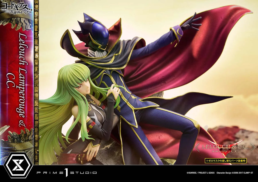 Lelouch Lamperouge & C.C. (Lelouch Lamperouge & C.C.Regular Version) CODE GEASS Lelouch of the Rebellion R2 – Prime1Studio – ActionFigure Brasil