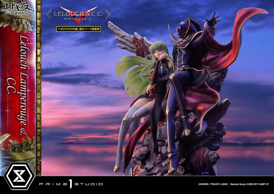 Lelouch Lamperouge & C.C. (Lelouch Lamperouge & C.C.Regular Version) CODE GEASS Lelouch of the Rebellion R2 – Prime1Studio – ActionFigure Brasil