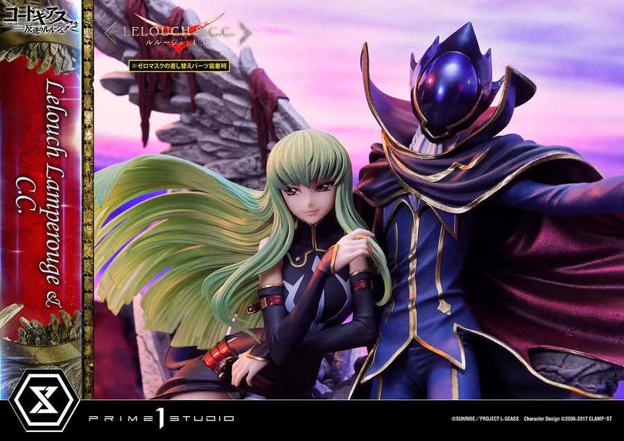 Lelouch Lamperouge & C.C. (Lelouch Lamperouge & C.C.Regular Version) CODE GEASS Lelouch of the Rebellion R2 – Prime1Studio – ActionFigure Brasil