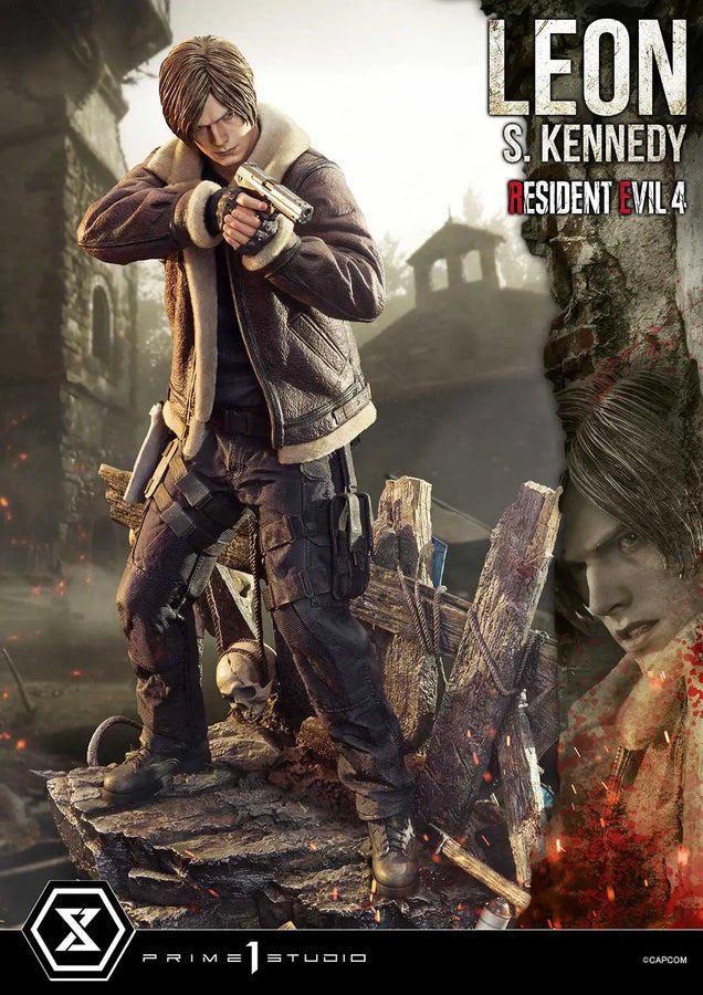 Leon S. Kennedy (Bonus Version) Resident Evil 4 – Prime1Studio – ActionFigure Brasil