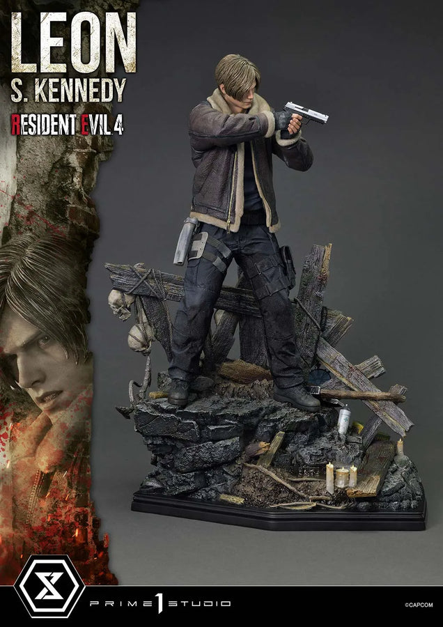 Leon S. Kennedy (Bonus Version) Resident Evil 4 – Prime1Studio – ActionFigure Brasil