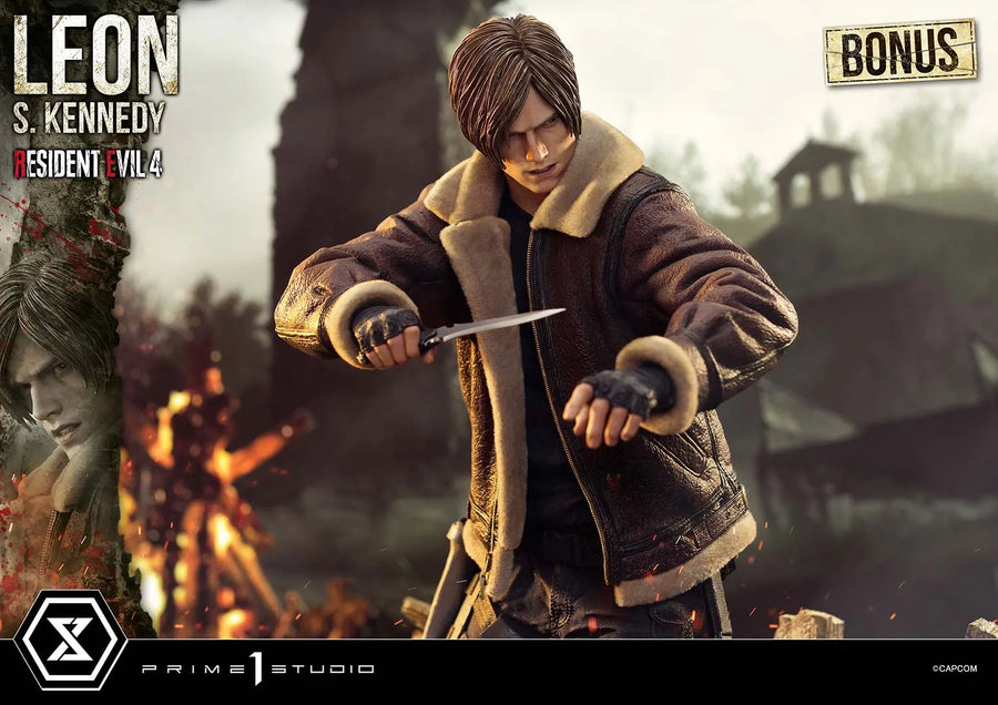 Leon S. Kennedy (Bonus Version) Resident Evil 4 – Prime1Studio – ActionFigure Brasil