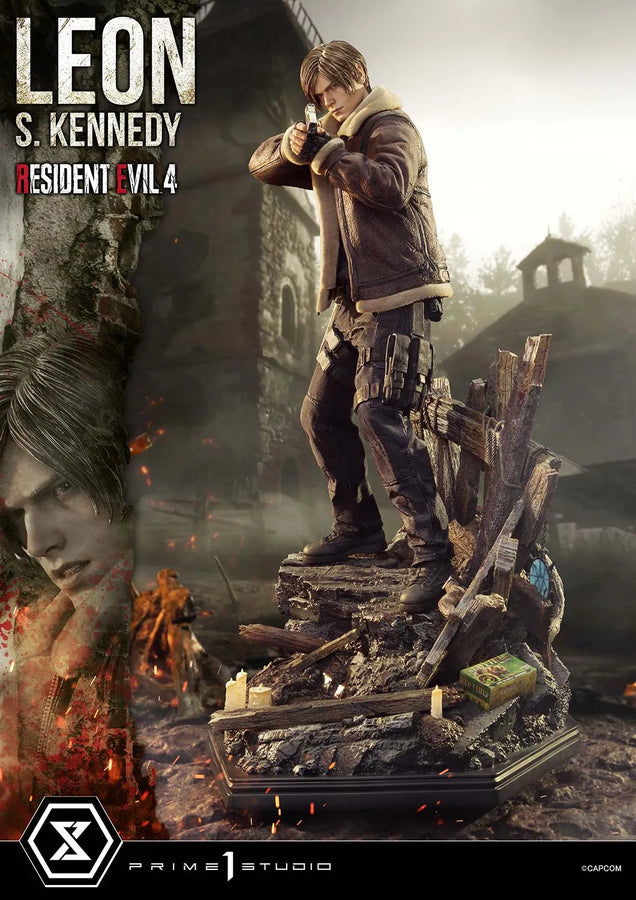 Leon S. Kennedy (Bonus Version) Resident Evil 4 – Prime1Studio – ActionFigure Brasil