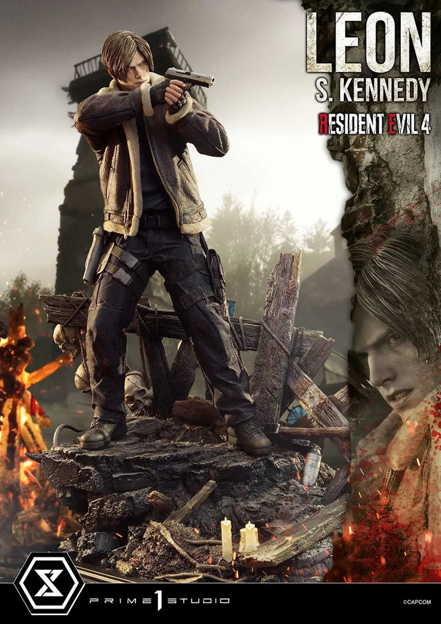 Leon S. Kennedy (Bonus Version) Resident Evil 4 – Prime1Studio – ActionFigure Brasil
