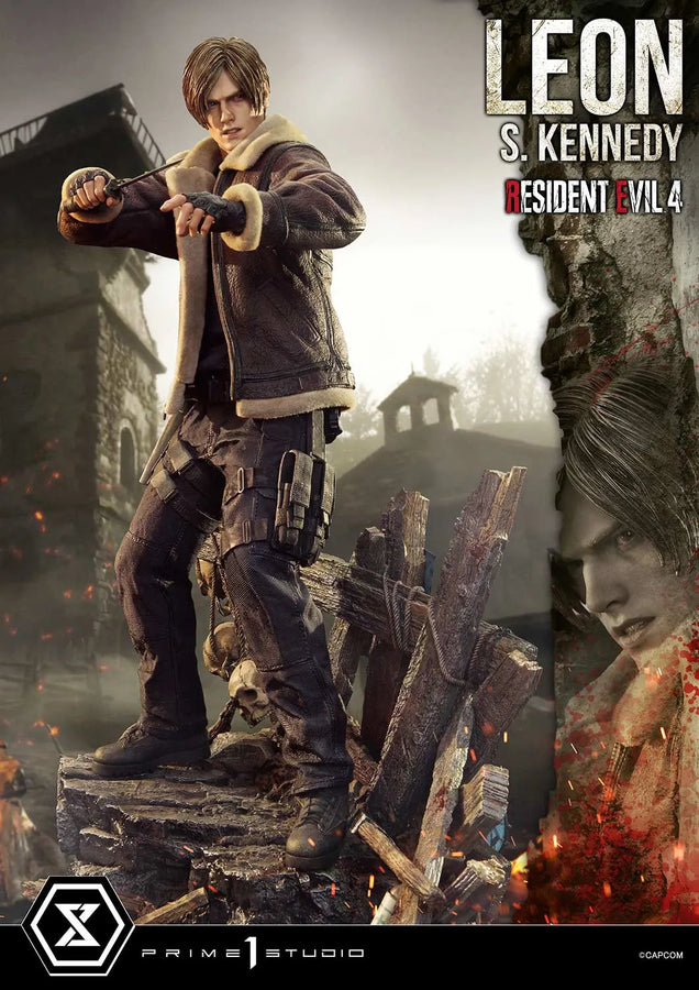 Leon S. Kennedy (Bonus Version) Resident Evil 4 – Prime1Studio – ActionFigure Brasil