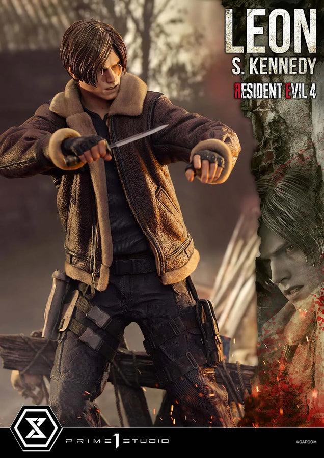 Leon S. Kennedy (Bonus Version) Resident Evil 4 – Prime1Studio – ActionFigure Brasil