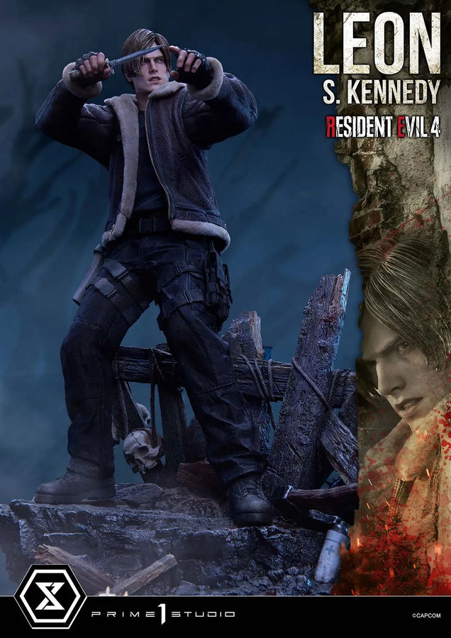 Leon S. Kennedy (Bonus Version) Resident Evil 4 – Prime1Studio – ActionFigure Brasil