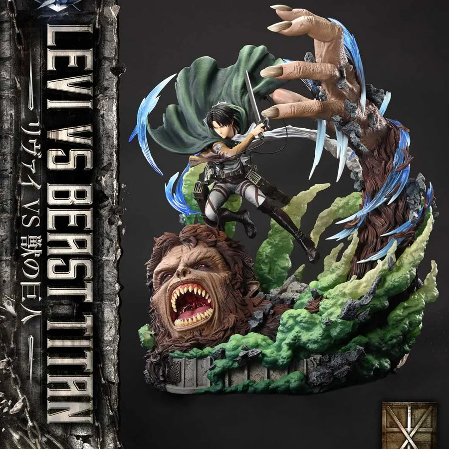 Levi versus Beast Titan (Bonus Version) TV animation Attack on Titan – Prime1Studio – ActionFigure Brasil